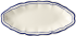 Овальное блюдо, FILET COBALT, GIEN, 26,5 X 13,2 см., 1541CRAV22