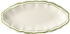 Овальное блюдо, FILET VERT, GIEN, 26,5 X 13,2 см.,