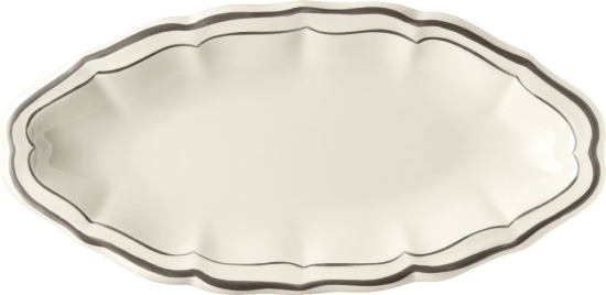 Блюдо овальное 26,5 X 13,2 см., FILET TAUPE, GIEN, 1692CRAV22
