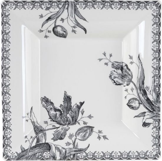 Квадратное блюдо, 22х22 см., TULIPS, GIEN