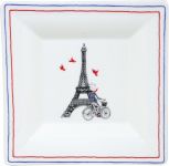 Тарелка квадратная большая  22 X 22 см., Ca C Est Paris, GIEN, 1826C1XL01