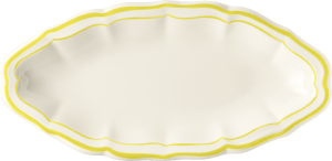 Овальное блюдо, FILET CITRON, GIEN, 26,5 X 13,2 см.,