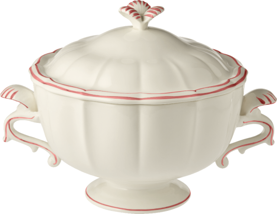 Супница, FILET CORAIL, GIEN, 3л - В 23 см.,