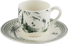 Набор из 2-х Кофейных пар для эспрессо LES DEPAREILLEES VERT, 80 МЛ 12,9 СМ GIEN