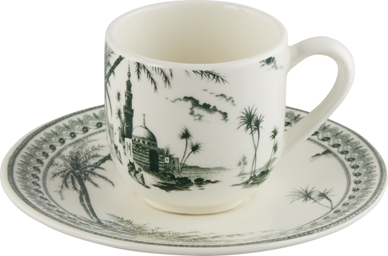 Набор из 2-х Кофейных пар для эспрессо LES DEPAREILLEES VERT, 80 МЛ 12,9 СМ GIEN