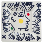 Блюдо квадратное Руки, Сентиментальный архипелаг, 22х22 см., Gien