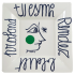 Блюдо квадратное Портрет, Сентементальный архипелаг, 22х22 см., Gien