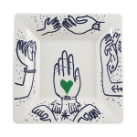 Блюдо квадратное Руки и Сердце, Сентиментальный архипелаг, 22х22 см., Gien