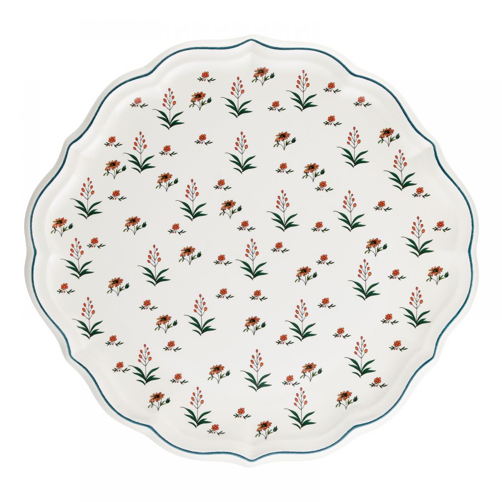 Тарелка для торта Д 31,7 см., Herbier du Paradis, 1866BPGA22 GIEN, Райский гербарий