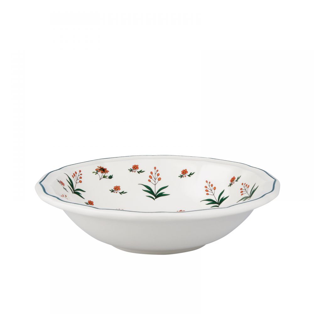 Набор тарелок глубоких  4 шт. Д  17 см., 350 мл., Herbier du Paradis, 1866C04F22 GIEN, Райский гербарий