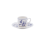 Кофейная пара  Gien , Paradis Bleu - Райская птица Голубая,  Д 14 cm - 85 мл - H 6 cm