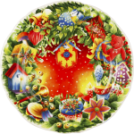 Тарелка десертная Ferie de Nol 2020 , 22,5 см., GIEN, 2000SD2048