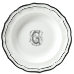 Тарелка глубокая "J", FILET MANGANESE MONOGRAMME, Д 22,5 cm GIEN