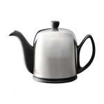 Чайник на 6 чашек, черный с серебряным колпаком, SALAM BLACK , DEGRENNE, арт.211993