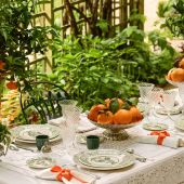 Набор из 4-х  десертных тарелок  22 см., Les Vases à Oranger, Gien