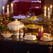 Набор обеденных тарелок 4 шт., FILET БОРДО, GIEN, Д 26 см., 1869B4A422