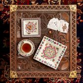 Набор из 2-х чайных пар CHANCE FOLLE 300 мл - Д 18 см - В 6,4 см., 18642PTA26 GIEN, Невероятная удача