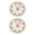 НАБОР ИЗ 2 ТАРЕЛОК ДЛЯ СЛАДОСТЕЙ POMPADOUR Д12,8 СМ., GIEN LADUREE